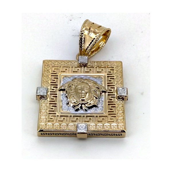 Medalla medusa de oro 18k